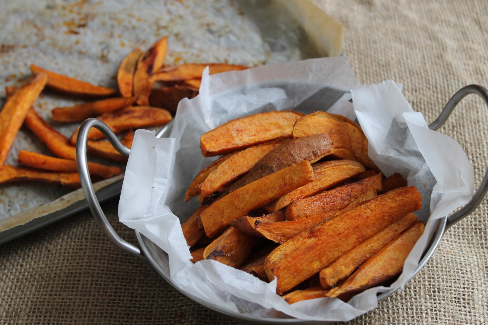 baked sweet potato fries’