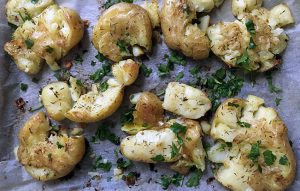 Butter & Herb Smashed Potatoes