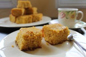 Yellow Cornmeal Orange Cake