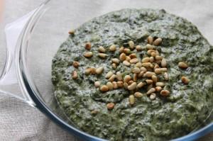 No-Bake Cheesy Spinach Bechamel