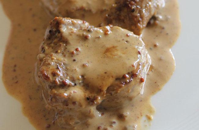 Easy Veal Fillet with Instant Dijon Mustard Sauce