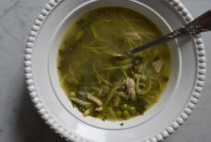 Clear Zucchini Chicken Soup