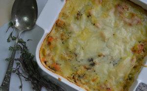 Baked Sweet Potato Fish Pie