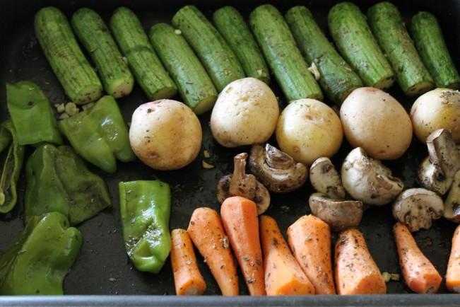 roasted vegetable platter