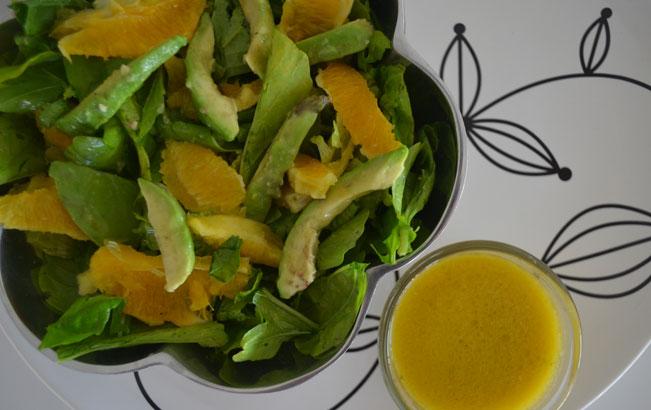 Avocado Orange Green Salad