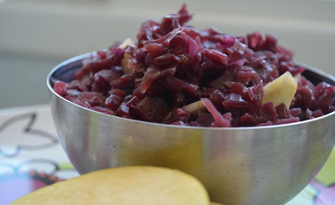 Red Cabbage Warm Salad