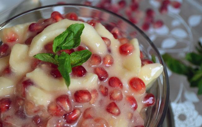 Fresh Guava & Pomegranate Dessert