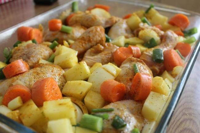 Roasted turmeric chicken”