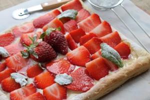 Sweet Strawberry Tart with Homemade Custard