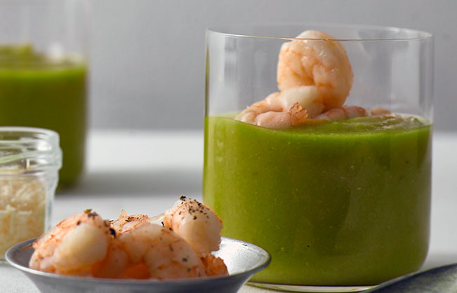 Chilled Avocado Cucumber Soup