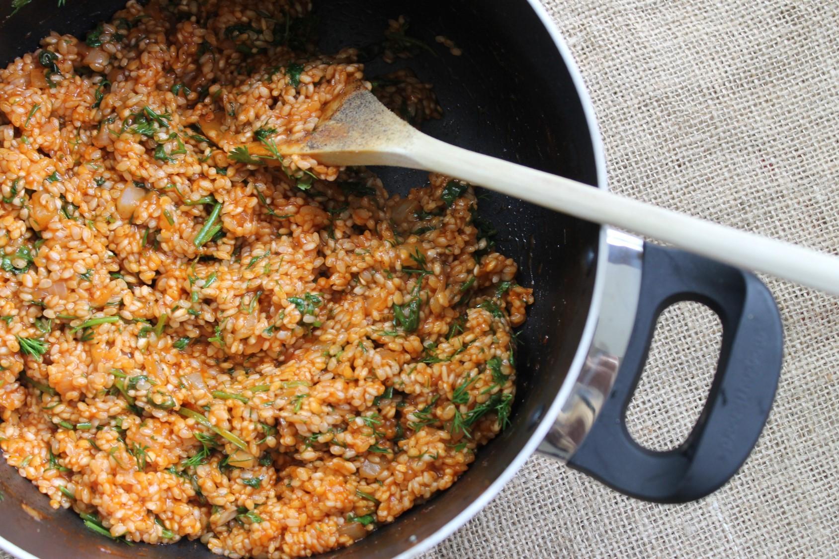 mahshi koronb rice