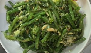 Light Garlic Green Beans with Pine Nuts