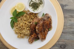 Oregano & Sumac Chicken with Classic Freekeh