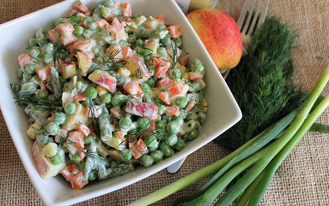 Apple & Dill Mixed Vegetable Salad