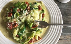 Zucchini Noodles with Pesto Sauce