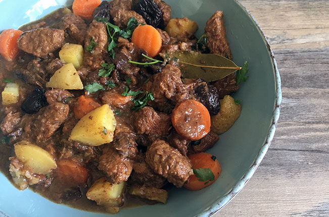 Kabab Halla (Beef Stew) with Prunes