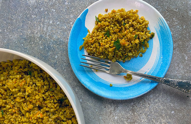 freekeh-carrot-and-onion
