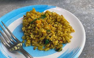 Everyday Freekeh with Onions & Carrots